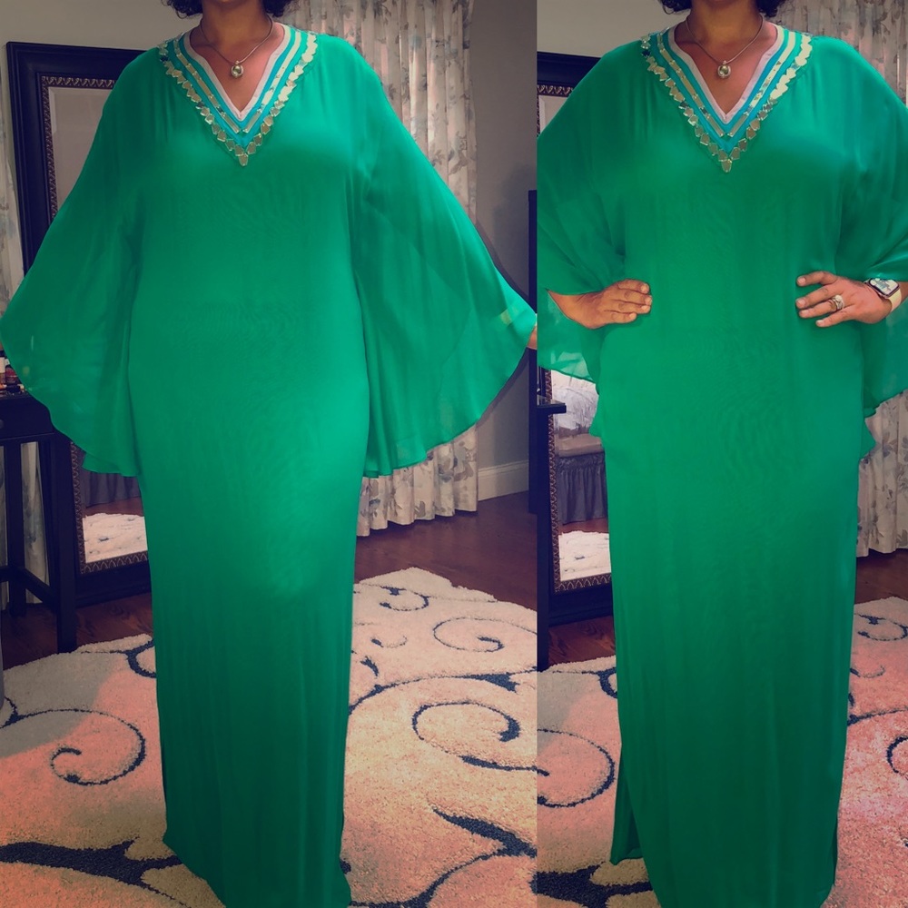 Catherine Melandrino Green Dress - Sz XL